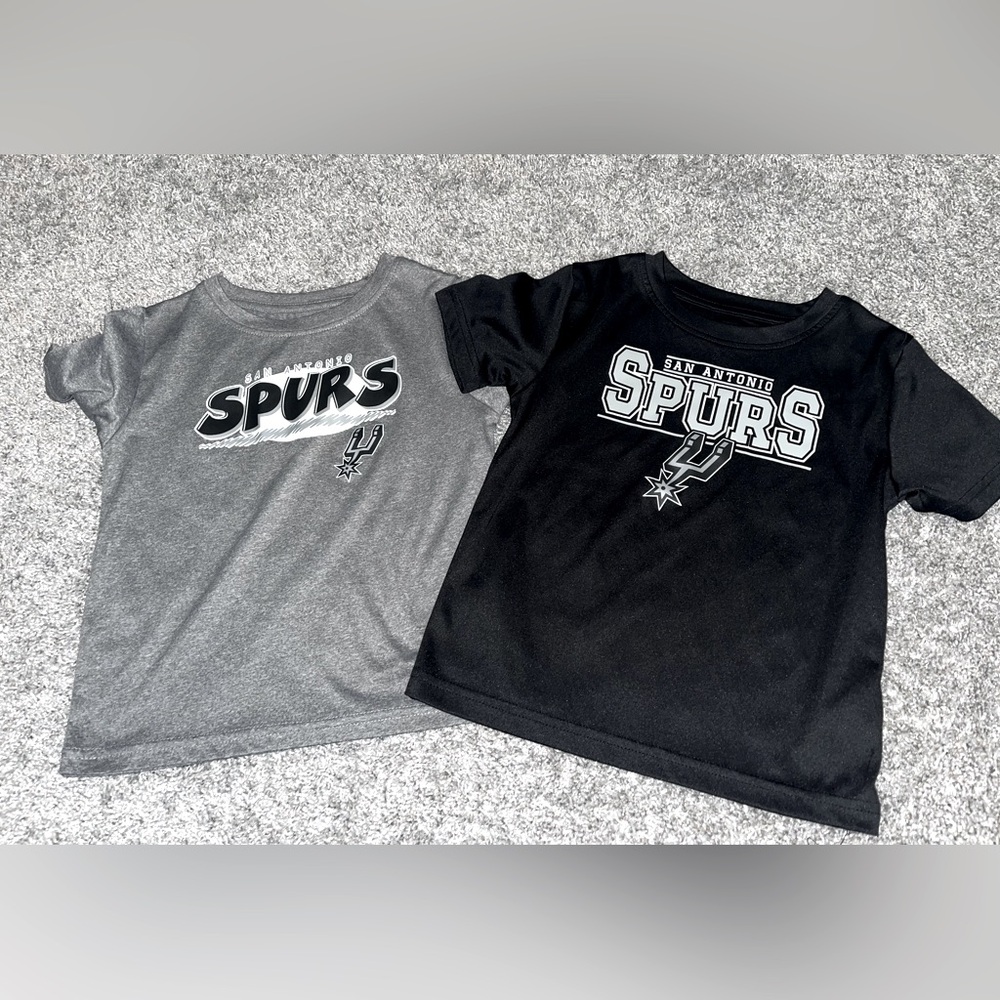 ❌ SOLD Kids San Antonio Spurs T-Shirts - Gray & Black